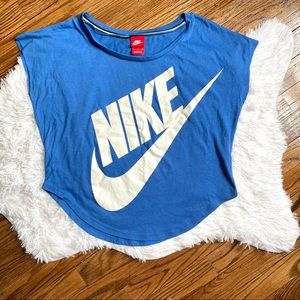 Blue Nike shirt